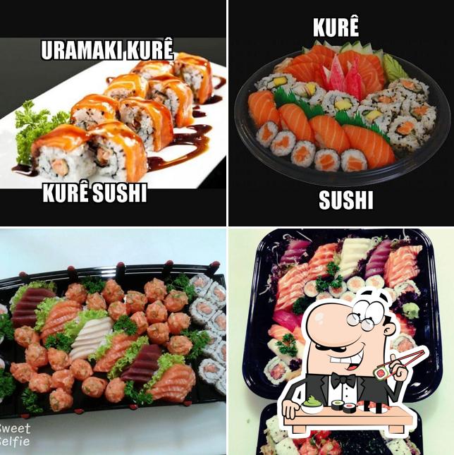 Prove diferentes opções de sushi