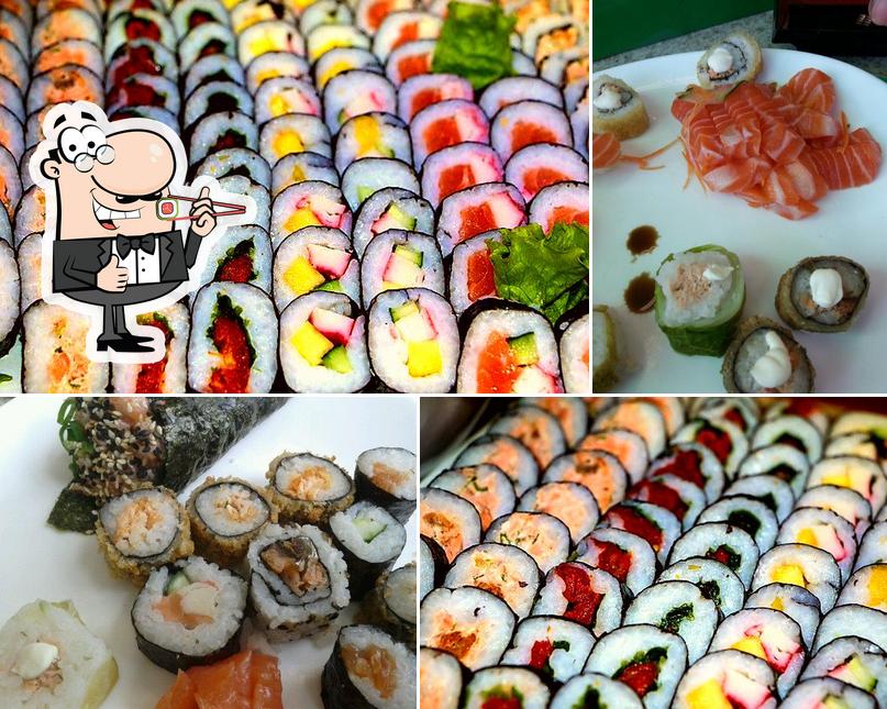 Prove diferentes opções de sushi