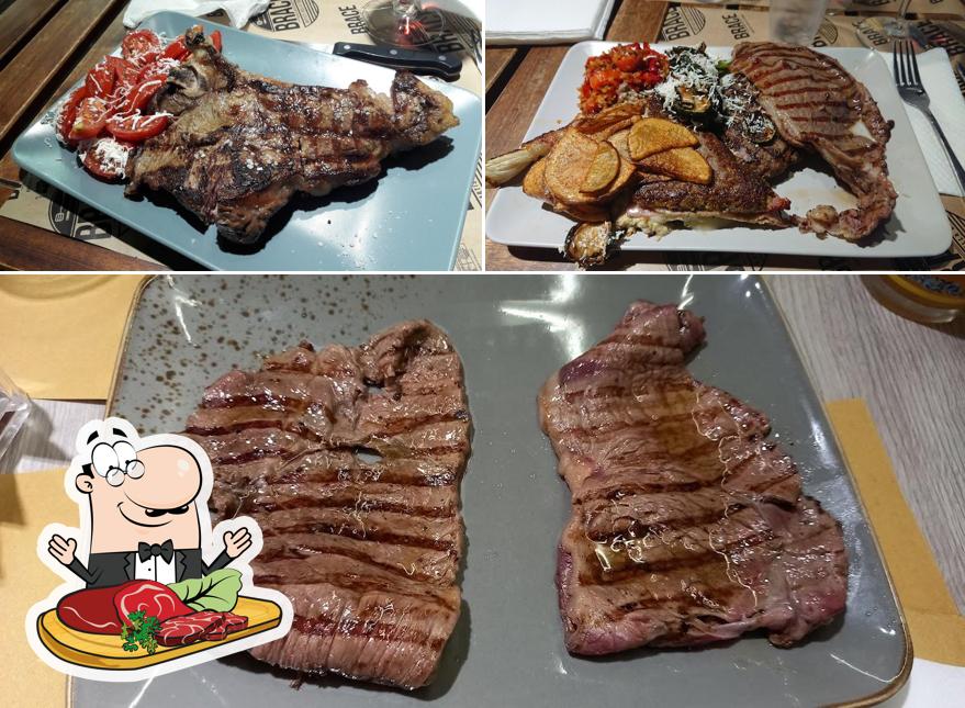 Prova i un pasto a base di carne a BRACE