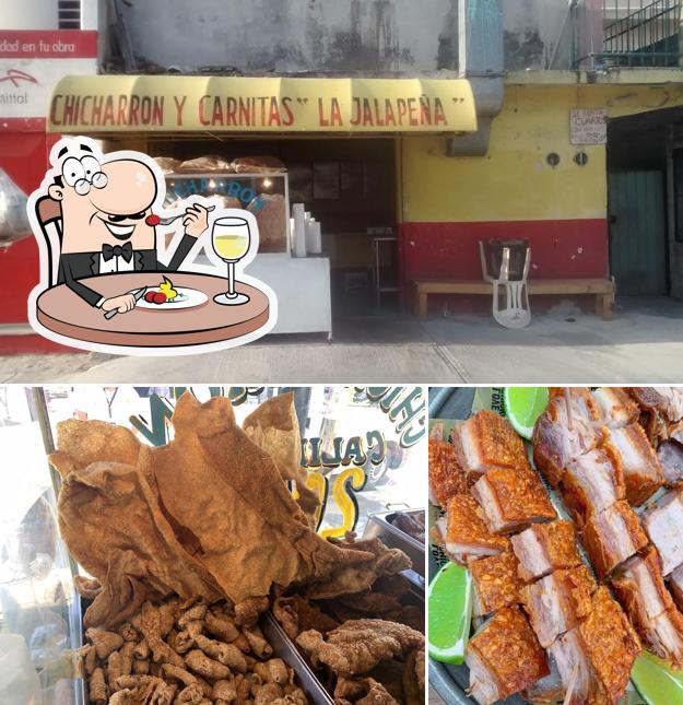 Еда и внутреннее оформление - все это можно увидеть на этом фото из Chicharrón Y Carnitas "EL JALAPEÑO"