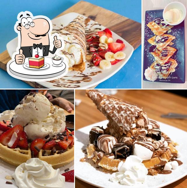 D Spot Dessert Cafe Mississauga Dixie te ofrece una buena selección de postres