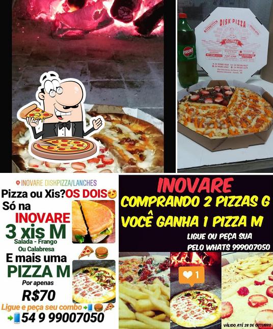 Escolha pizza no Inovare