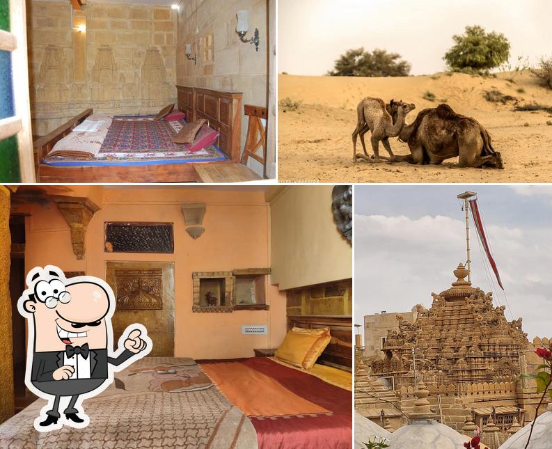 Among different things one can find interior and exterior at Hotel Deep Mahal & Safari