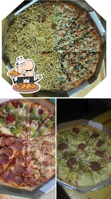 Consiga pizza no Lanchonete e Pizzaria Q-Delicia