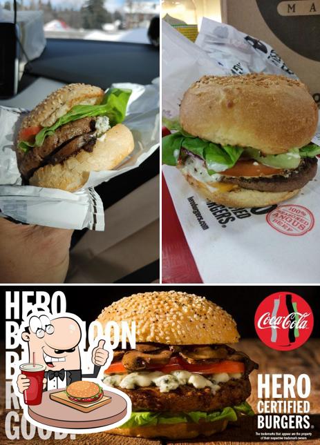 Commandez un hamburger à Hero Certified Burgers