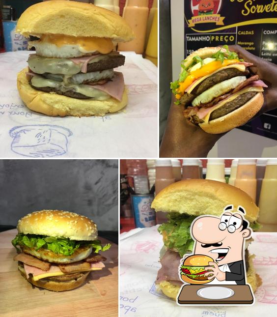 Os hambúrgueres do Mega Lanches irão saciar diferentes gostos