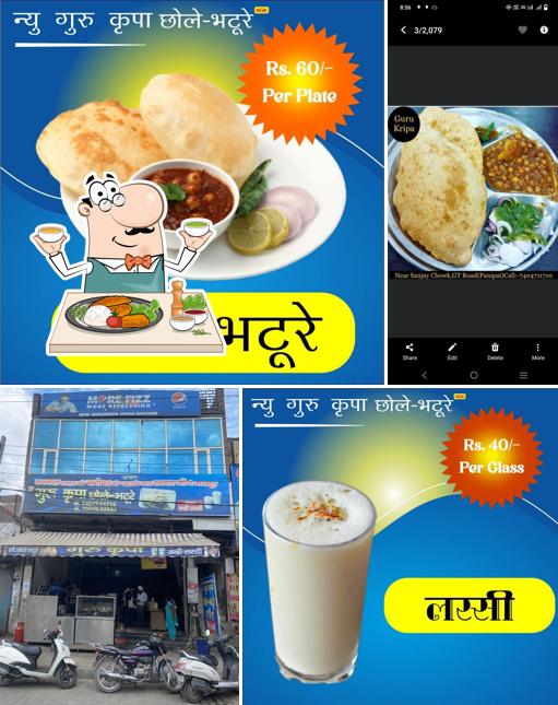 Food at New Guru kirpa chole Bhature