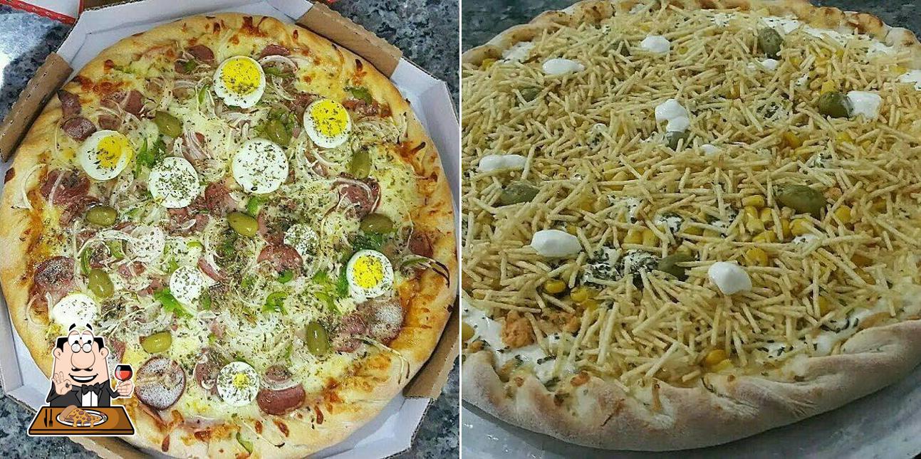 Escolha diferentes tipos de pizza