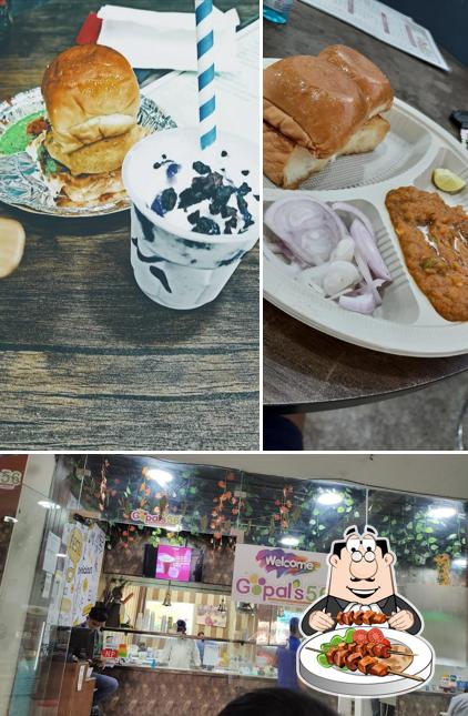 This is the picture showing food and interior at Gopals56