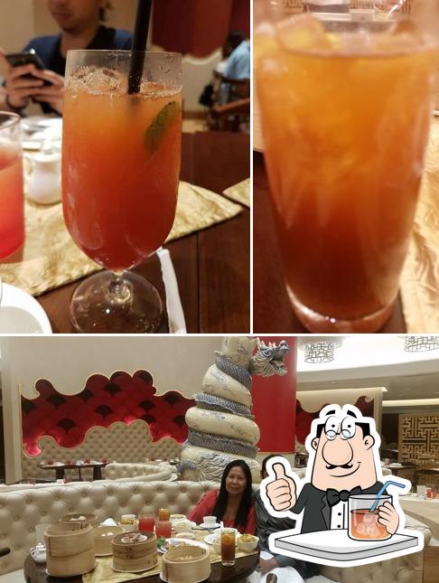 The photo of drink and interior at Red Spice