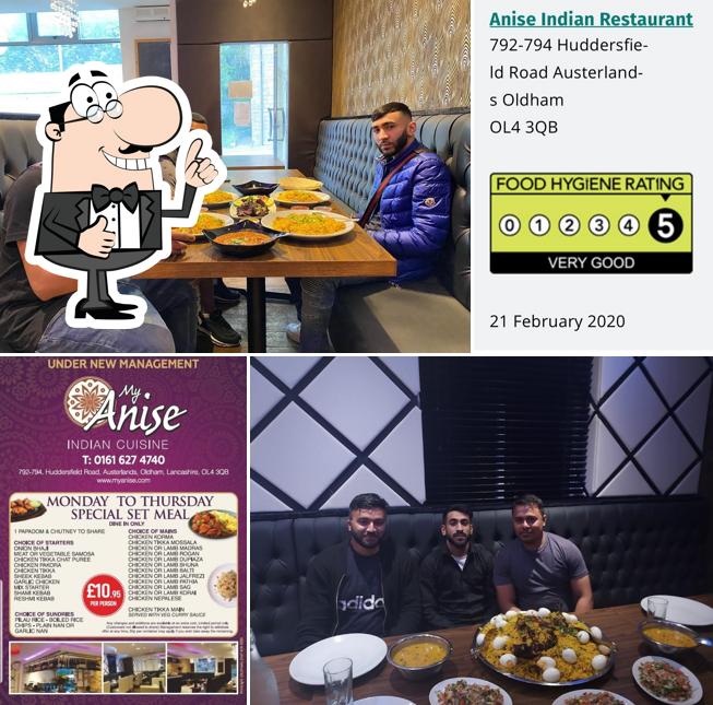 Anise Indian Restaurant in Oldham Restaurant menu and reviews