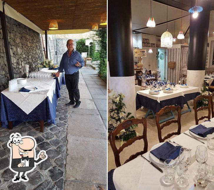 Gli interni di Osteria Fontana Vecchia