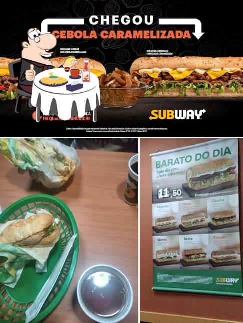 Experimente um hambúrguer no Subway