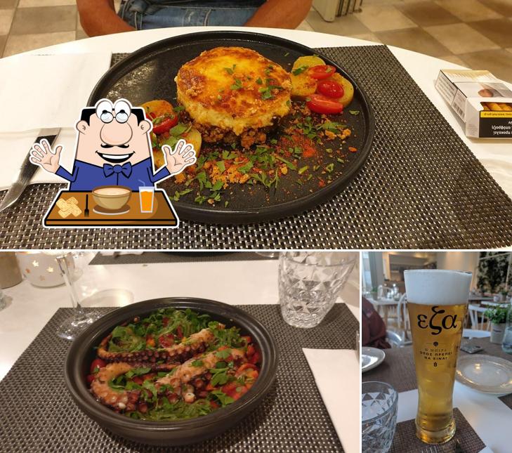 The restaurant's food and beer