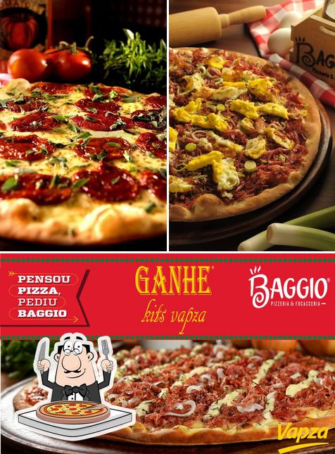 Consiga pizza no Pizzaria Baggio