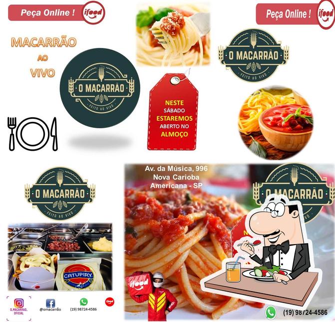 Platos en O Macarrão