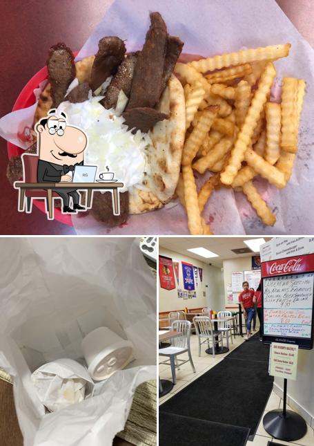 The image of interior and food at Big Norm's Hot Dogs, Burgers, Italian Beef & Gyros