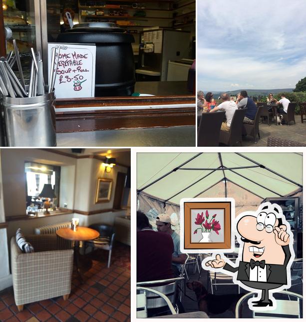 The interior of Cow & Calf Rock Cafe