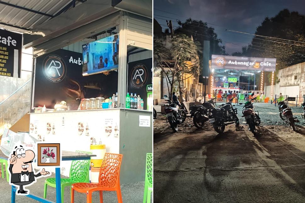The interior of Autonagar Cafe