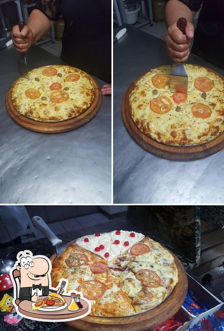 Escolha pizza no Casa Do Lanche