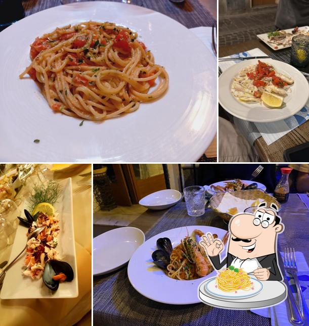 Spaghetti alla carbonara al Ristorante L'Oasi Carloforte - Cucina Tipica Carlofortina-