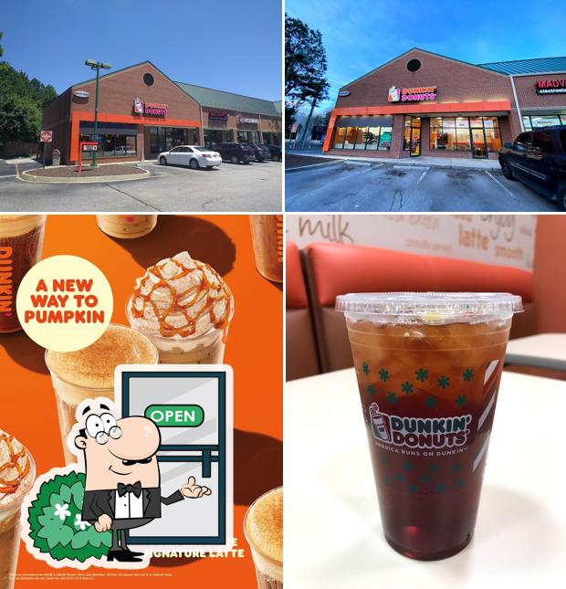Dunkin' is distinguished by exterior and drink