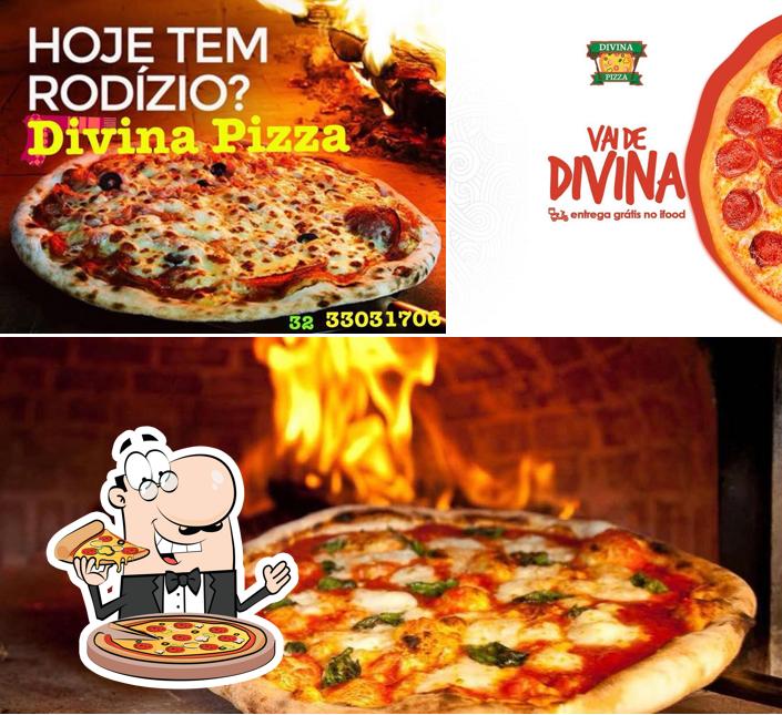 Peça pizza no Divina Pizza