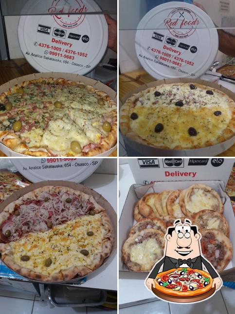 Experimente pizza no Red Foods