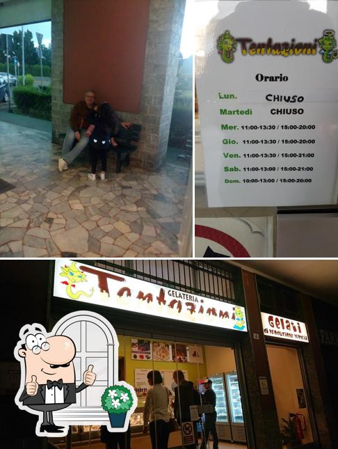 Gli esterni di Gelateria Tentazioni