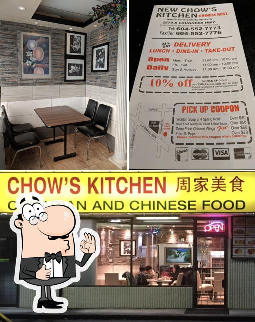 See this picture of New Chow's Kitchen