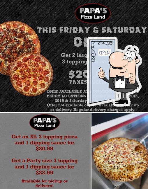 Papas Pizzaland Bowmanville in Bowmanville Restaurant menu and reviews