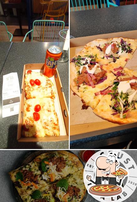 Elige una pizza en Crust Pizza Lab Malmö