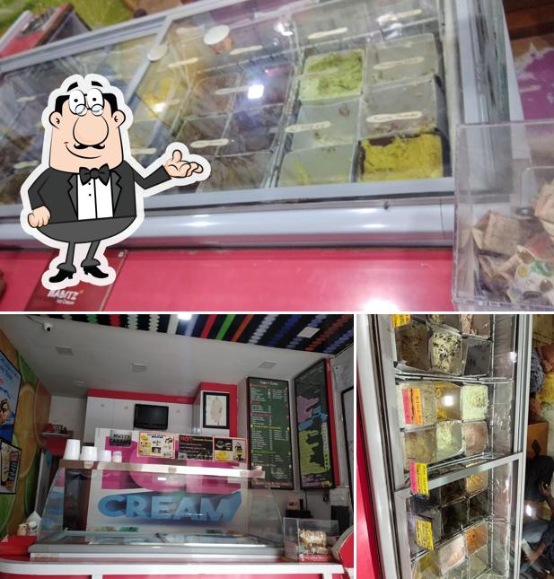 The interior of Habitz Ice Cream