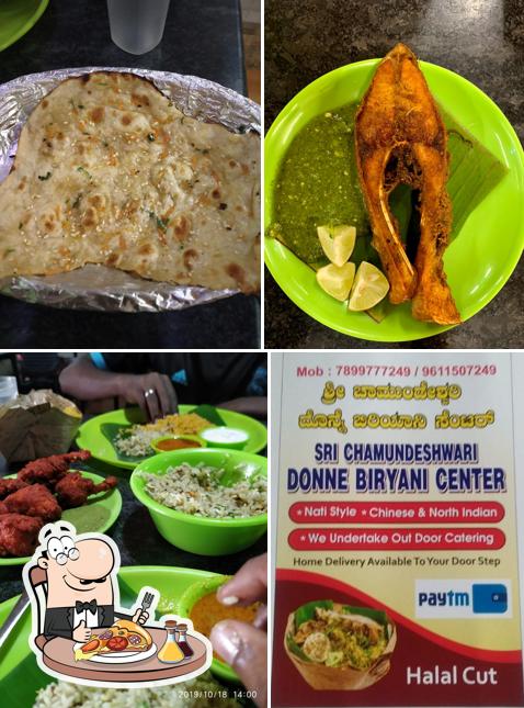 Try out pizza at Sri Chamundeshwari Donne Biriyani Center