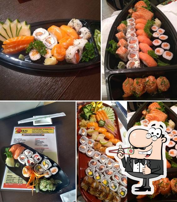 Prove diferentes opções de sushi