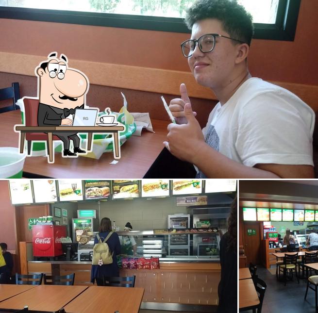 O interior do Subway (Campo Bom)