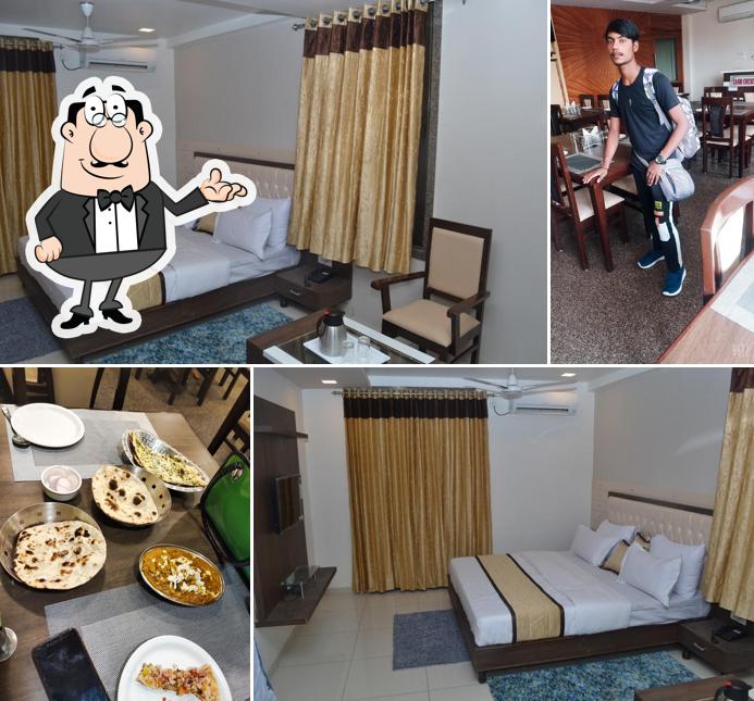 The interior of Hotel Bhagwati Palace And Restaurant