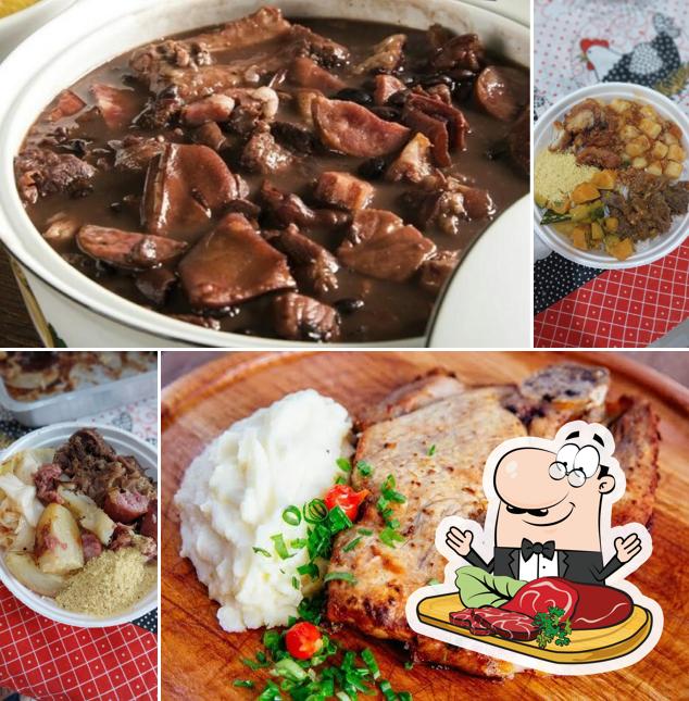 Pide una receta con carne en Marmitaria Dia a Dia Presidente Epitácio