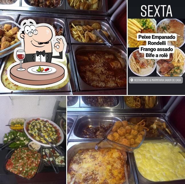 Comida em Marmitaria e Restaurante Sabor de Casa