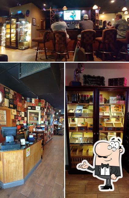 The interior of Island Girl Wine and Cigar Bar