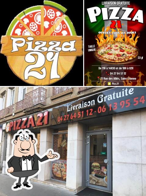 L'intérieur de Pizza 21