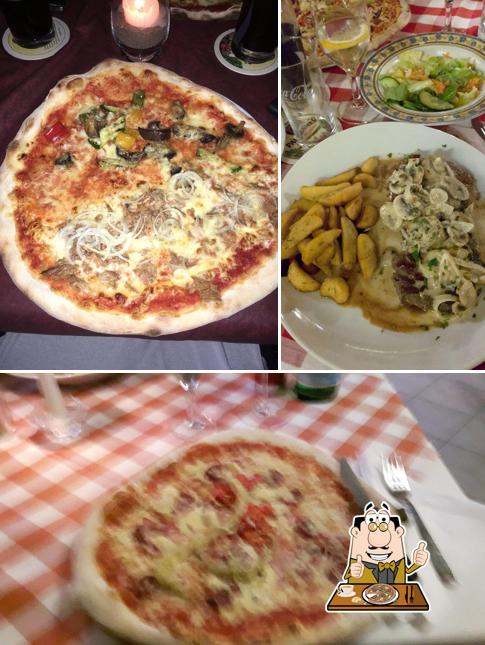 Probiert eine Pizza bei Pizzeria Trattoria Mediterranea