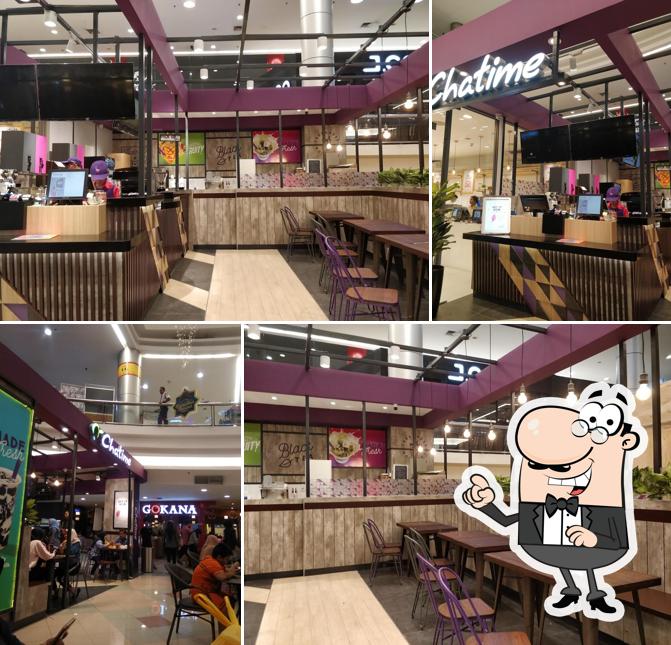 The interior of Chatime Rita Mall Tegal