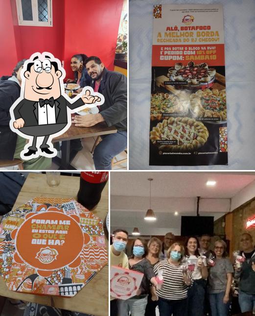 O interior do Pizzaria do Samba