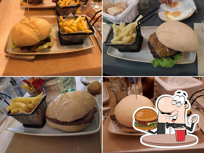 Try out a burger at Taberna La Maroma