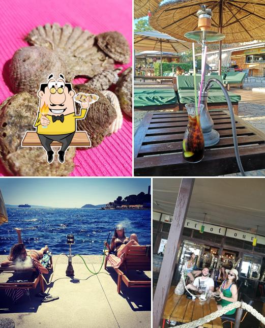 Ordina la cucina di mare a Shisha bar Hookah