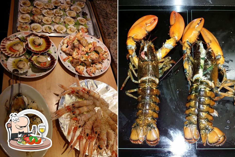Prenditi tra i molti prodotti di cucina di mare offerti a Bacaro al Cacciatore