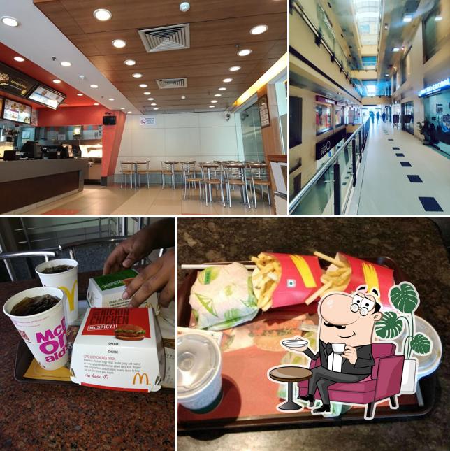 The interior of McDonalds