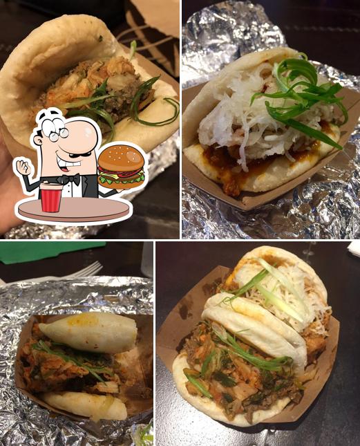 Get a burger at Simply Seoul Kitchen