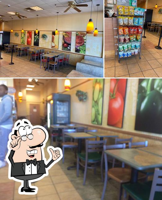 El interior de Subway